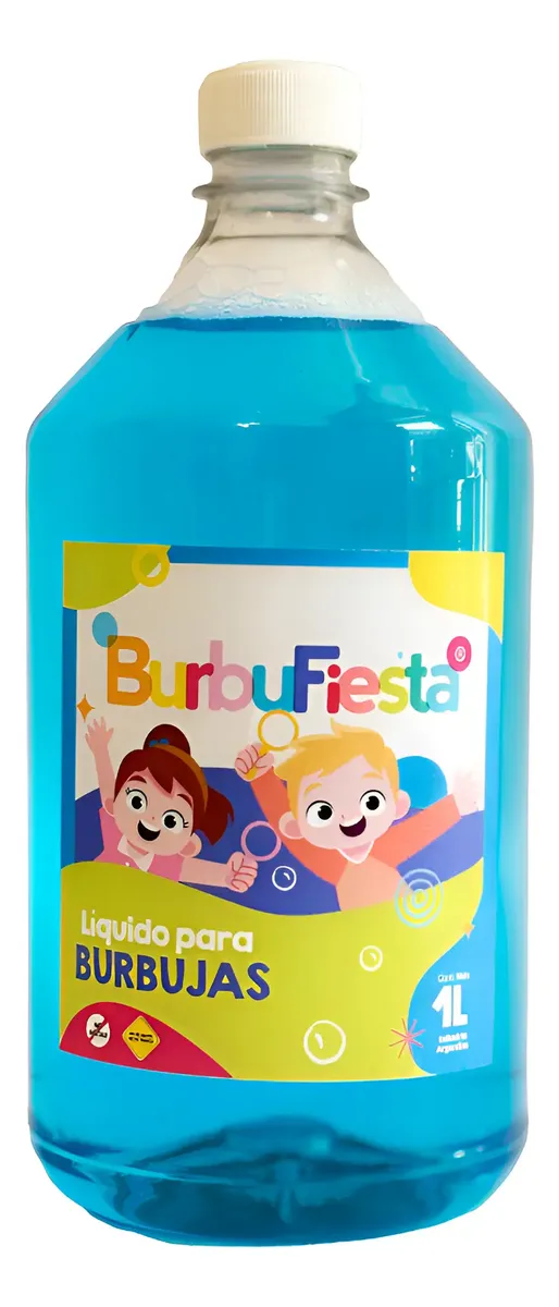 Liquido Para Burbujas (1 Litro) - Burbufiesta Azul Marino