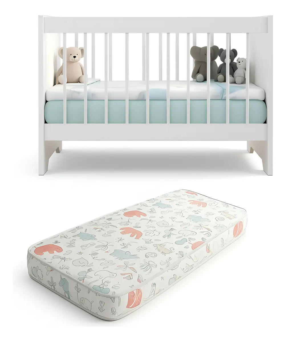 Cuna Colecho Convertible 6en1 | Incluye Colchón - 100x50 Cm Blanco