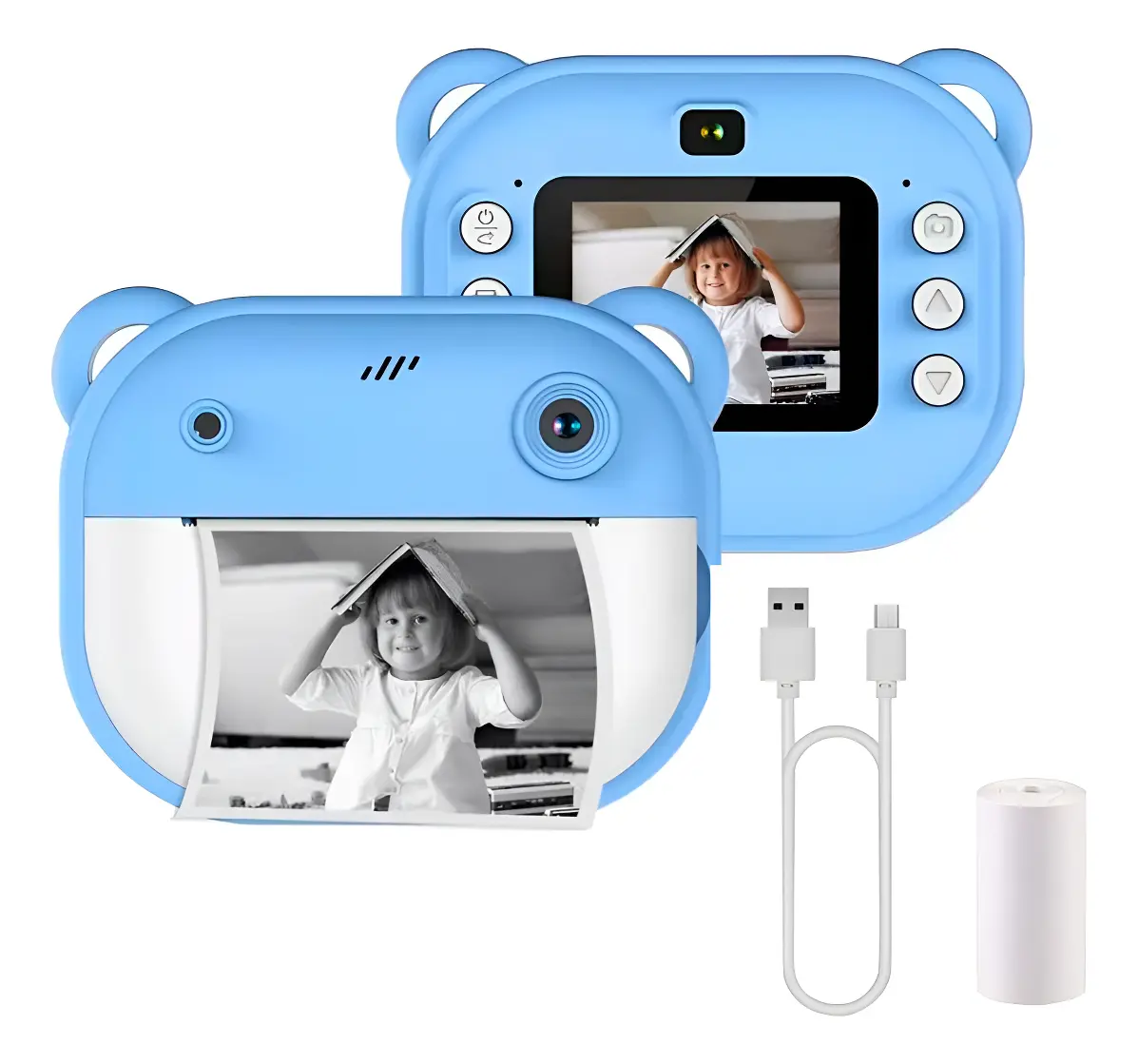 Cámara De Fotos Infantil Portátil Video Hd Con Impresión