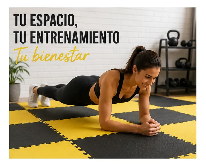 Pack X 4 Piso Goma Eva Encastrable Vulpix Bordes 60x60cm Gym