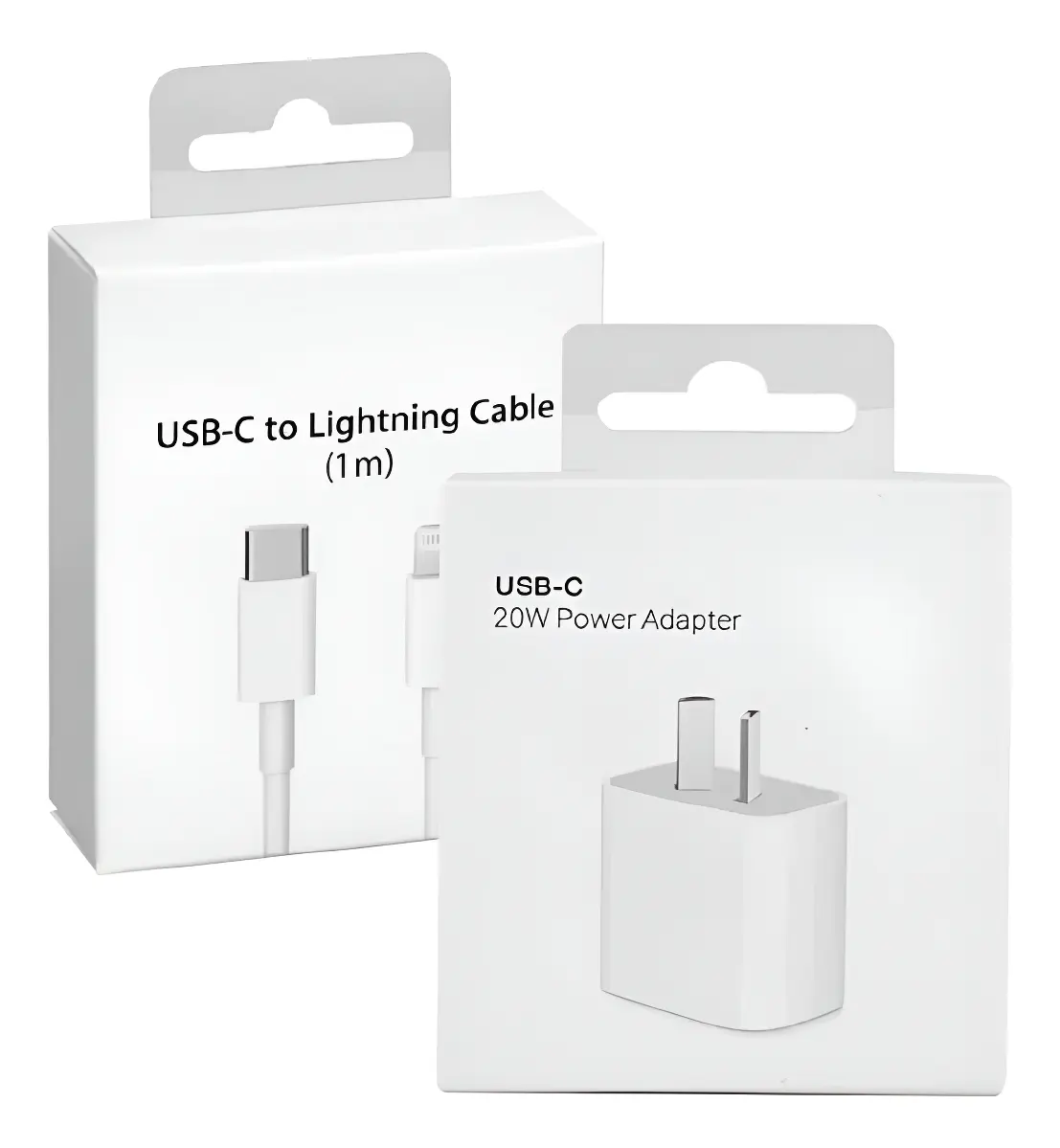 Cargador Carga Rapida 20w Para iPhone 8 11 12 13 14 + Cable Blanco