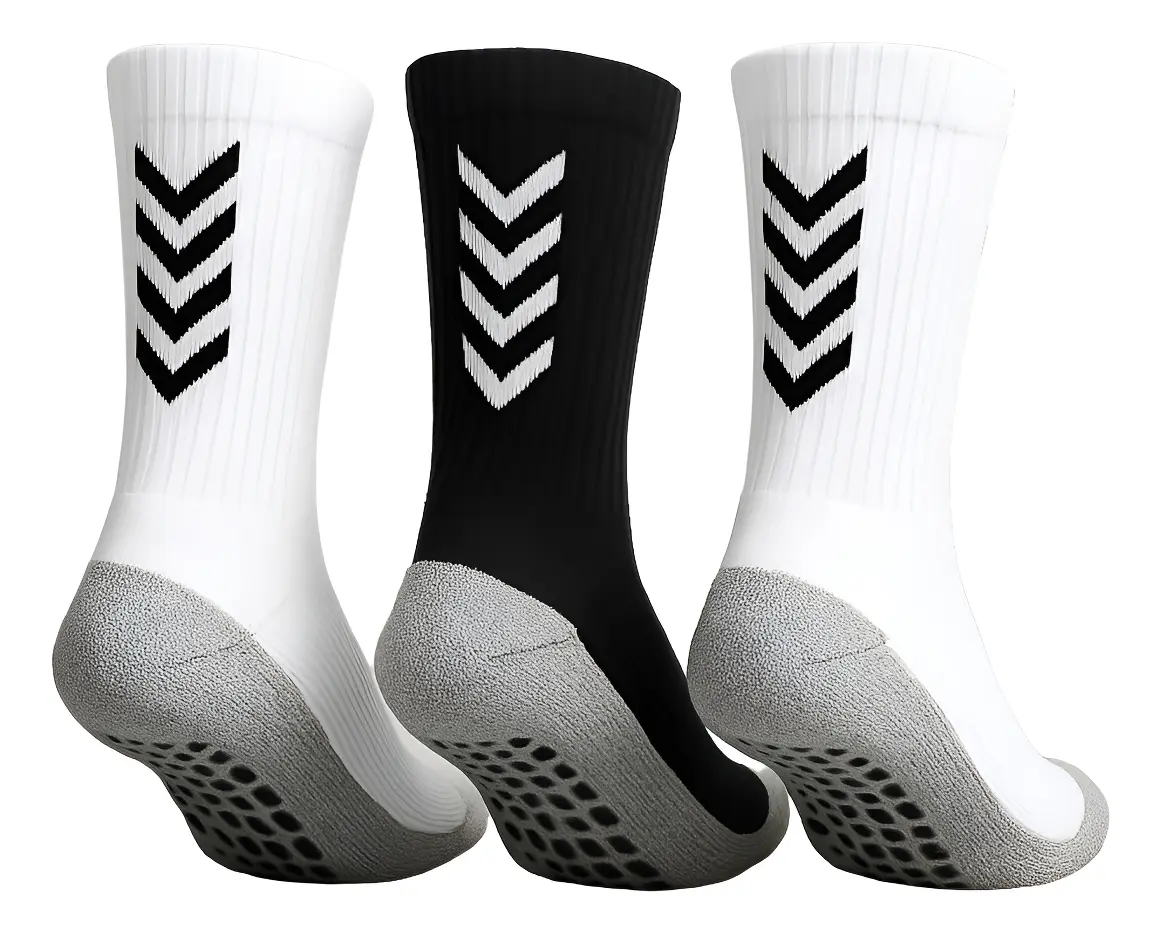 Pack X3 Pares De Medias 3/4 Algodón Antideslizante Deportes