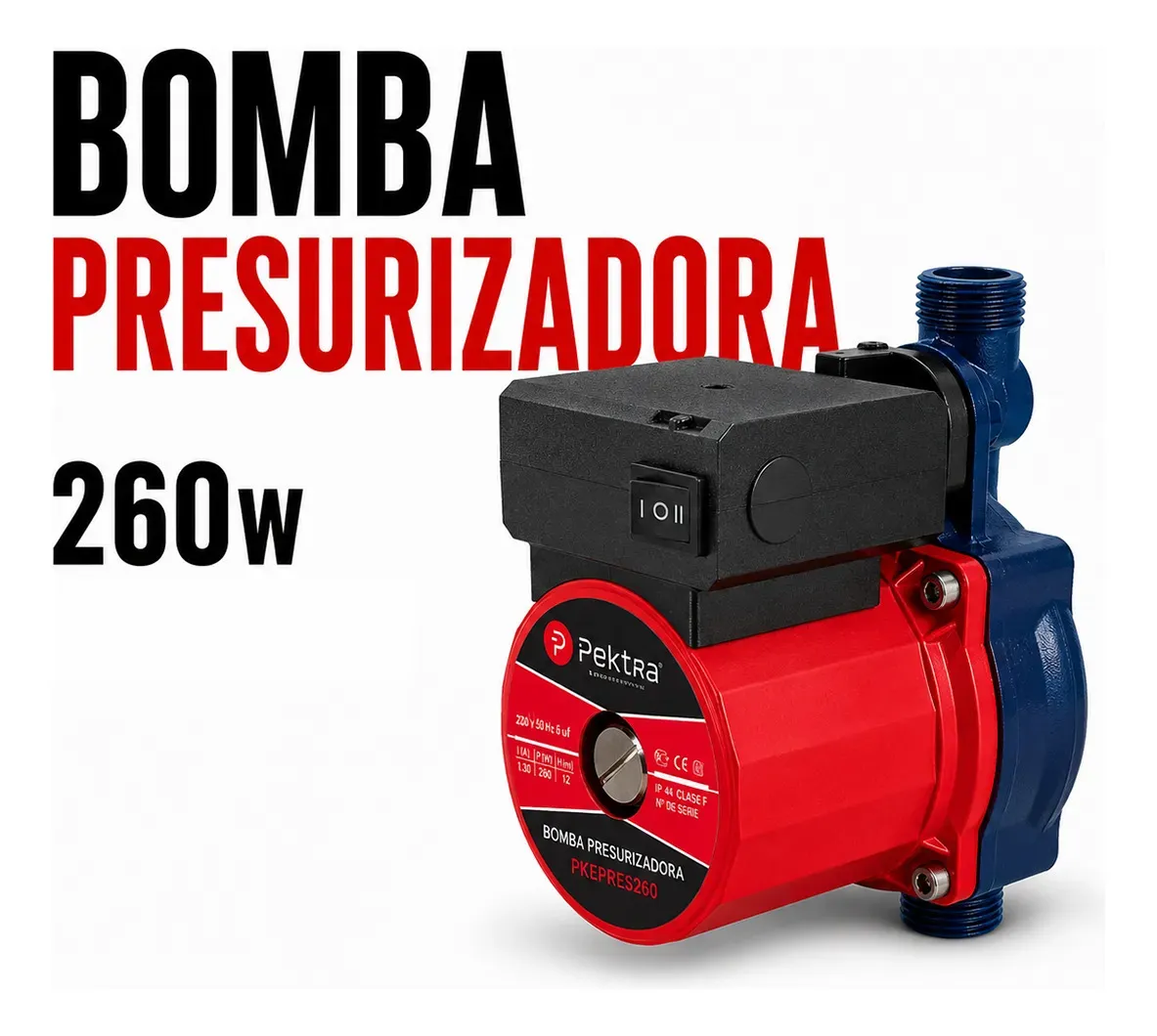 Bomba Presurizadora Elevadora Presión 4 Baños Duchas 10 Bar