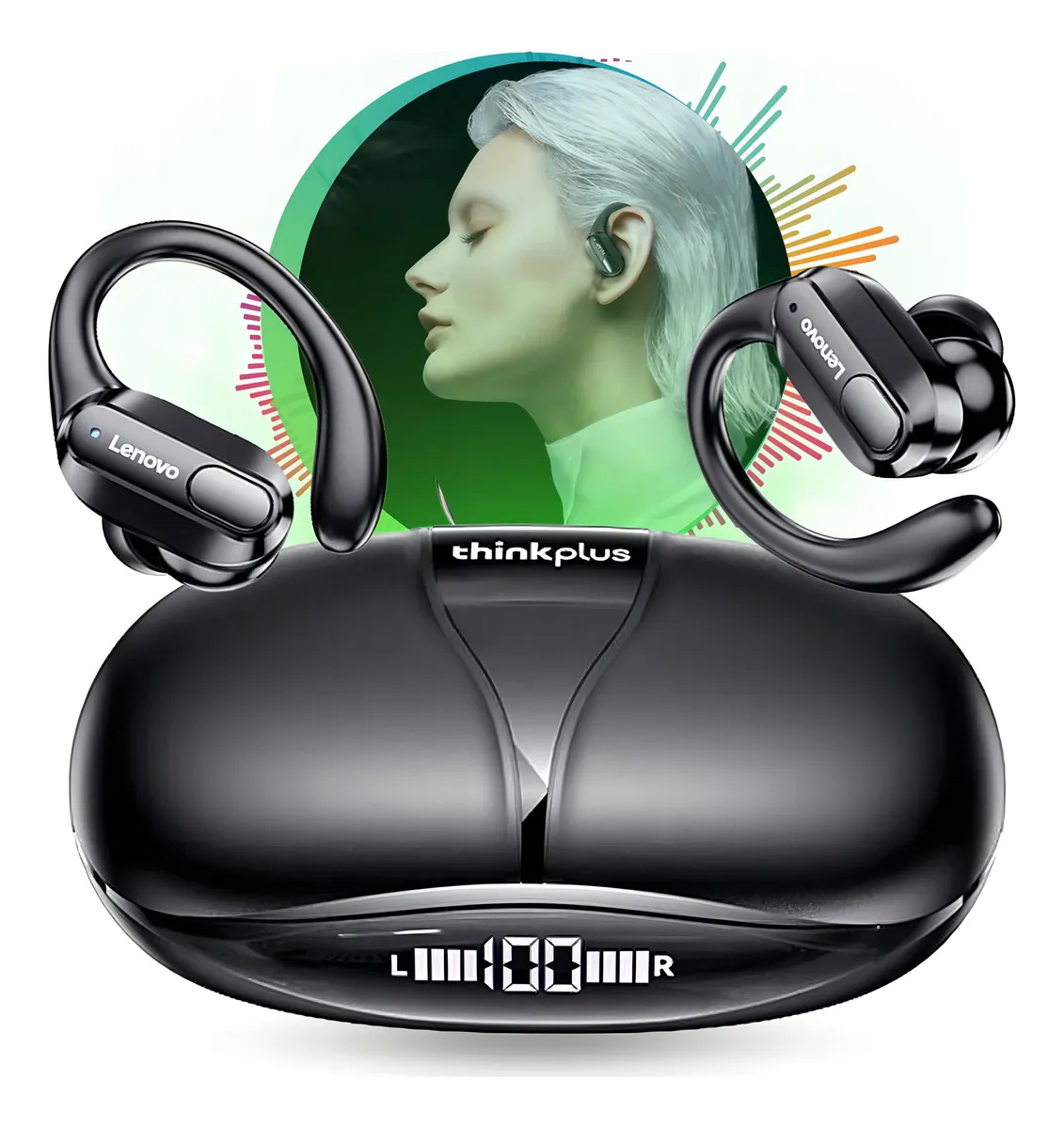 Auriculares inalámbricos Lenovo ThinkPlus XT80 negro