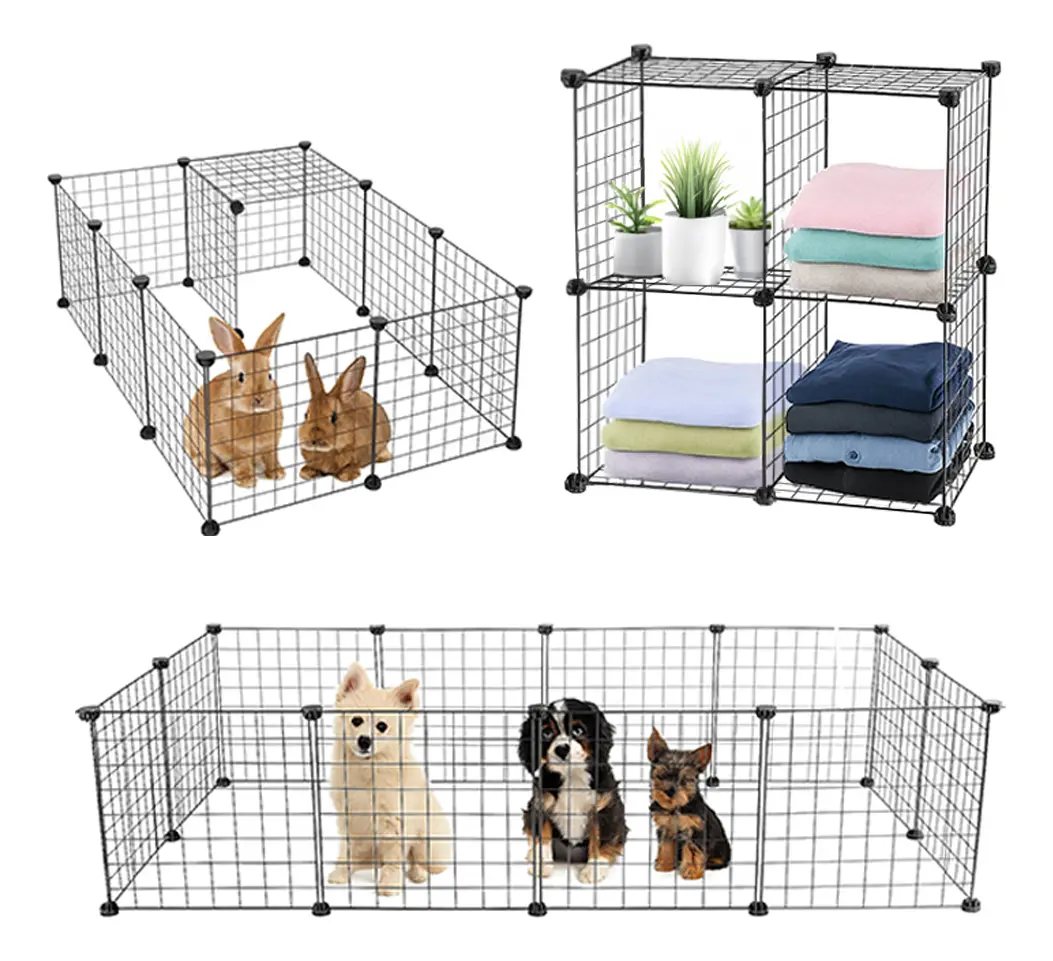 Corral Jaula Portátil Gadnic Espacio Seguro Pequeñas Mascotas Interior Exterior Armado Sencillo