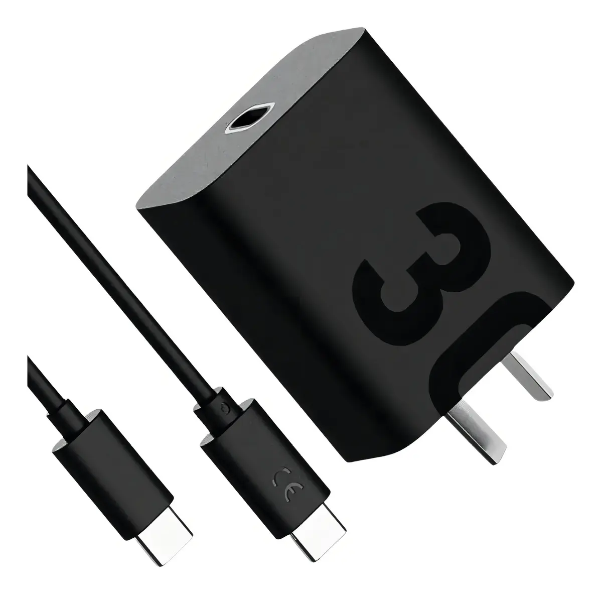 Cargador Super Rápido Con Cable Tipo C 30w Pro21 Negro