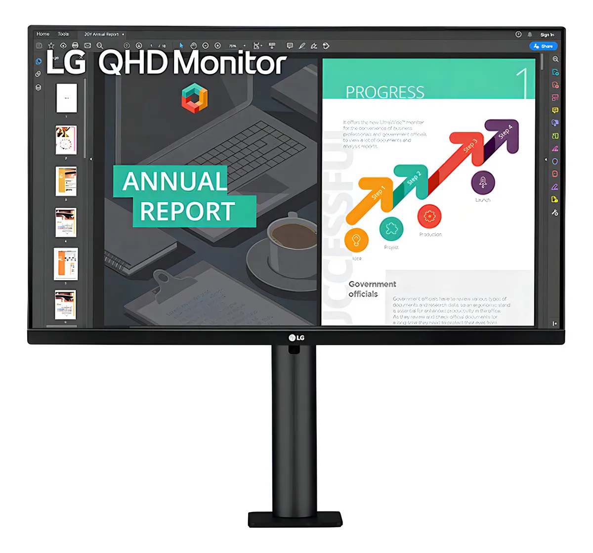 Monitor Gamer LG con pantalla de 27" 75Hz y resolución Quad HD
