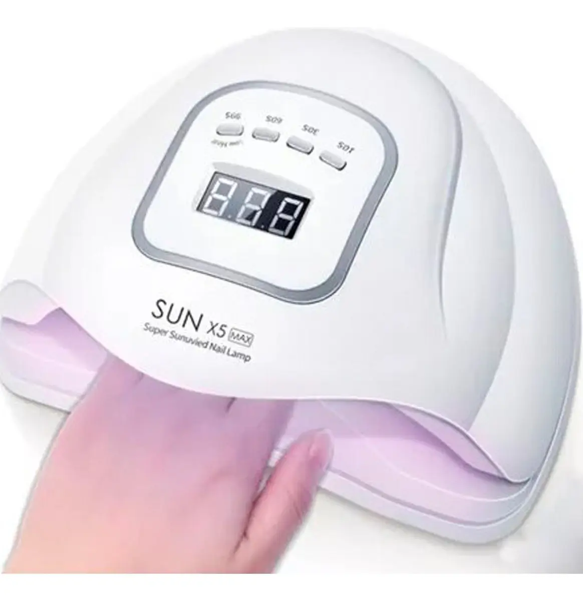 Cabina para uñas SunX5 MAX Blanca 120W Original Uv Led