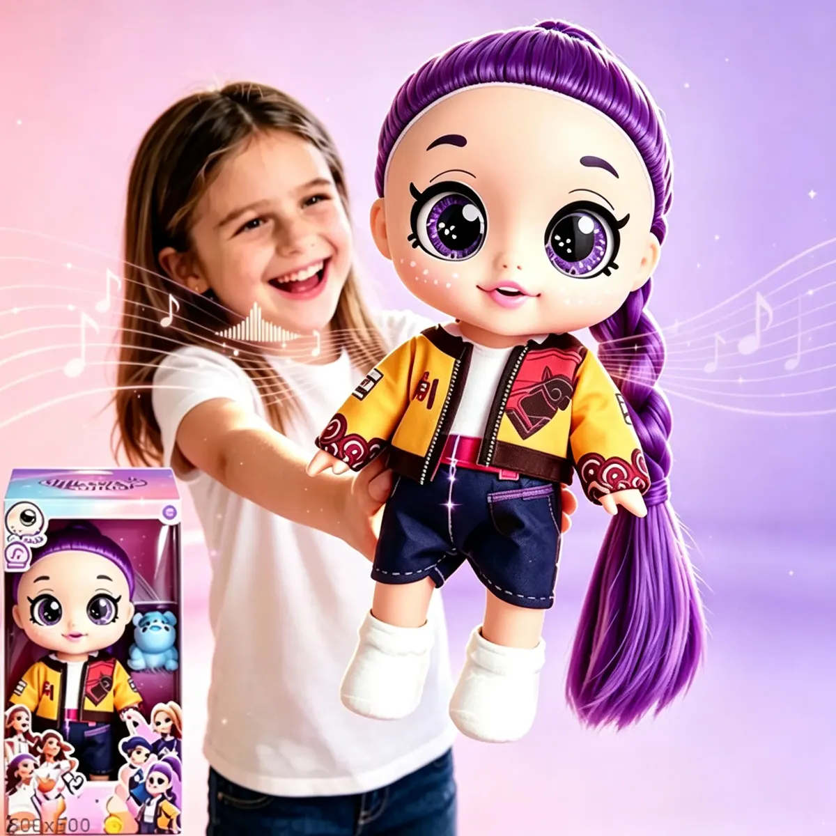 Muñeca Articulada Musical Estilo K-pop 26cm