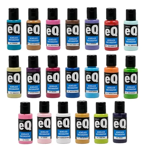 Acrilico Eq Arte 50 Cc X 12 Colores Surtidos Surtido
