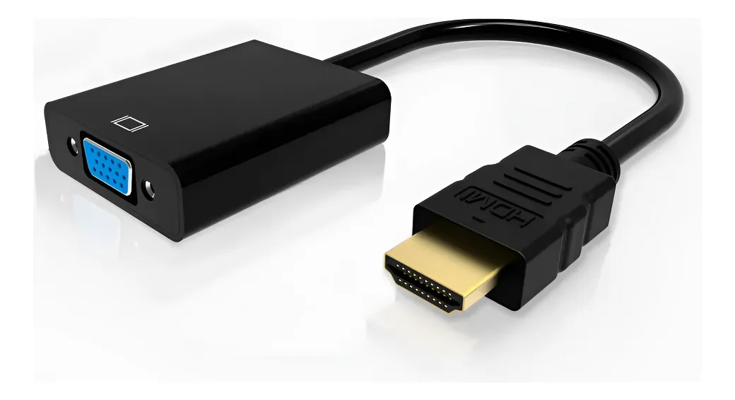 Cable Adaptador Hdmi A Vga Conversor 1080p Para Pc Notebook