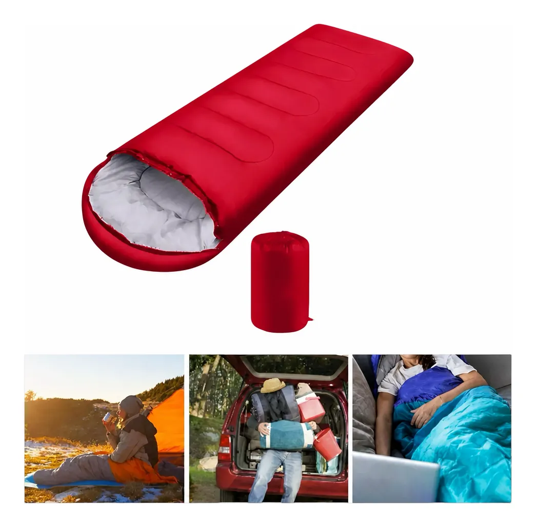 Bolsa De Dormir Exterior Camping Con Capucha 