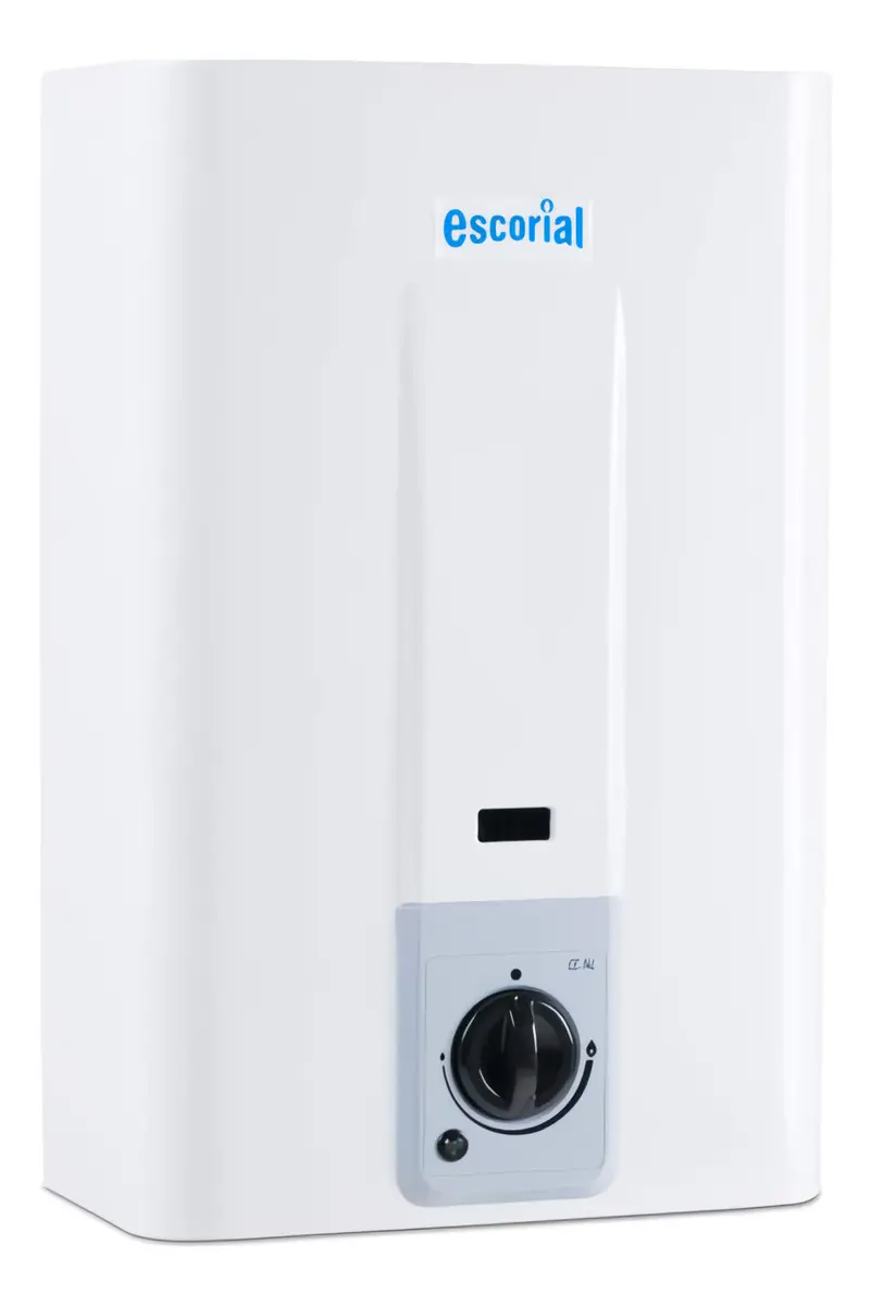 Calefon Escorial 14 Lts Tiro Natural Automático Sin Piloto! Color Blanco Tipo de gas GN