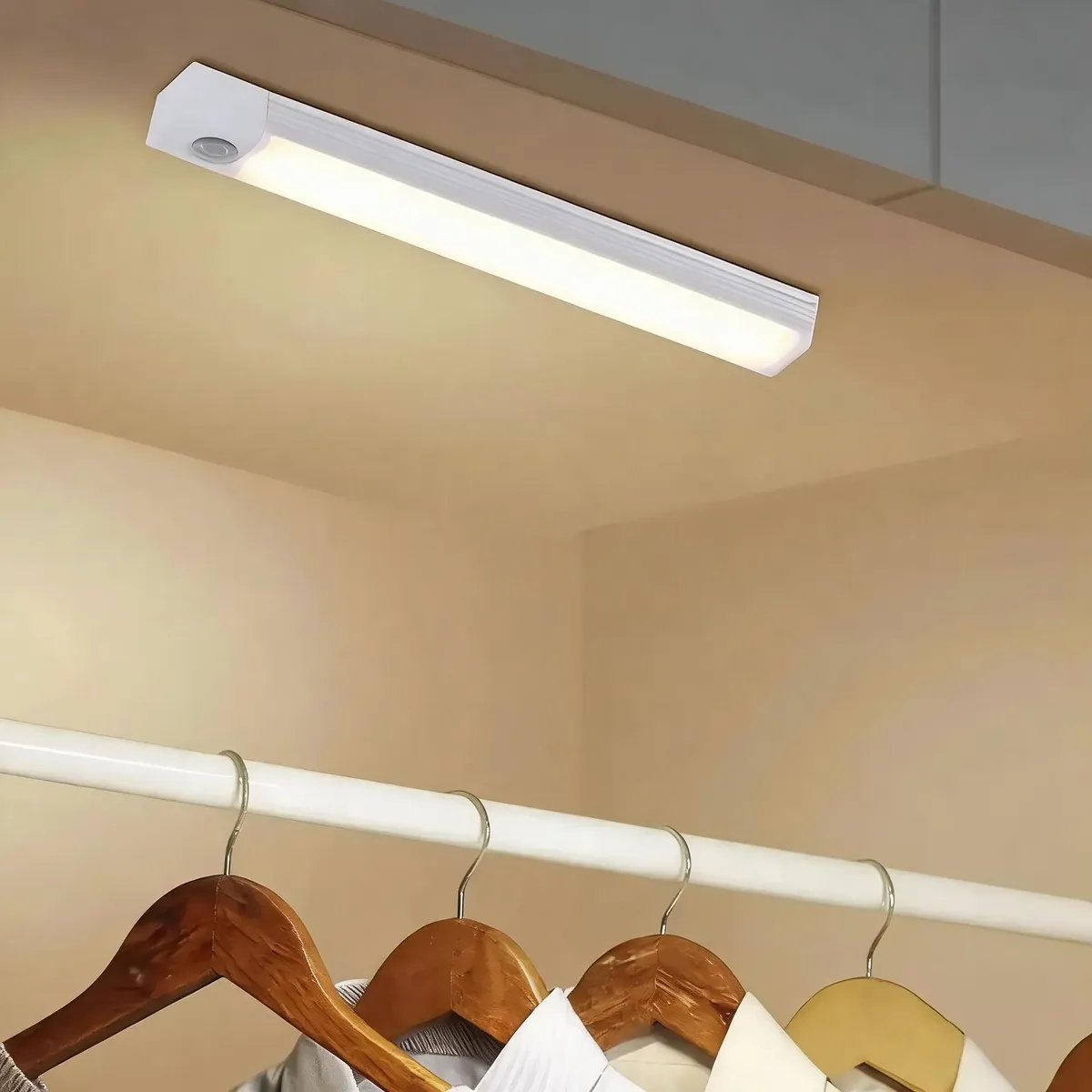 Barra Luz Led 50cm Recargable Sensor Mov Bajo Alacena Cocina Cálida