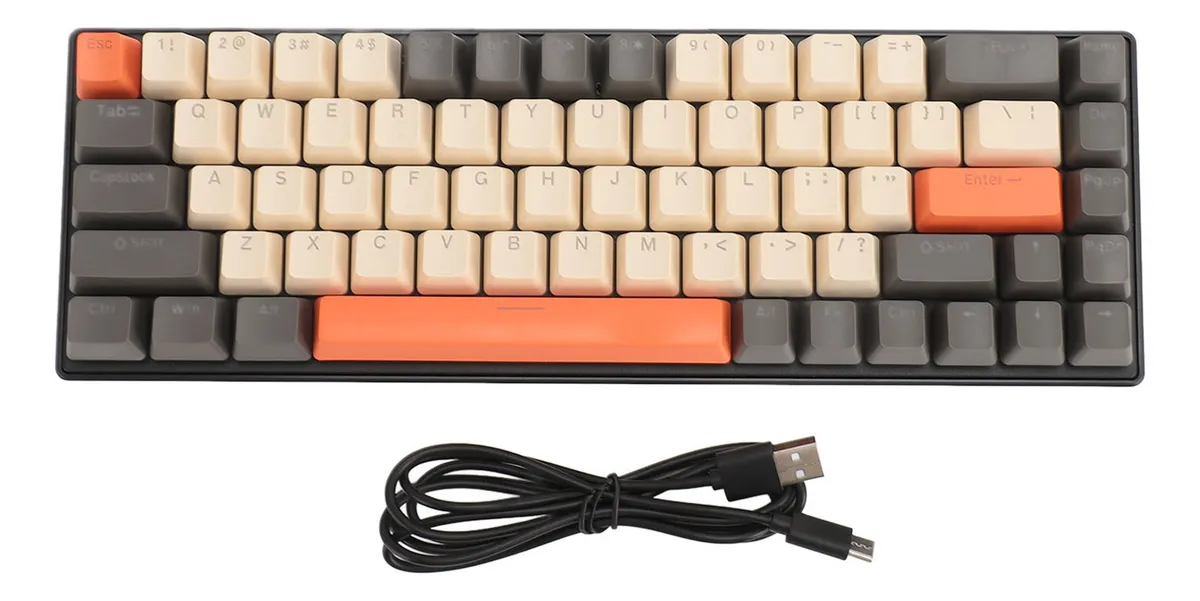 Teclado Mecanico RGB 60% Compacto